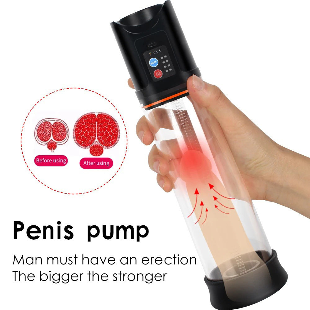 Electric trainer with multi-frequency speed adjustment to enlarge the suction masturbator