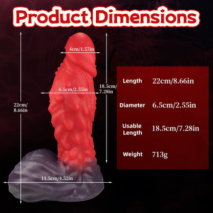 Large, irregularly shaped anal plug for vaginal dilation, adult masturbation dilator