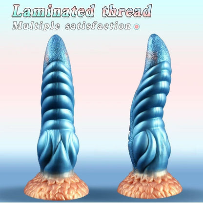 Alien-shaped anal plug, oversized dildo