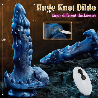 Monster Alien Stretching Vibrating Heated Big Dildo