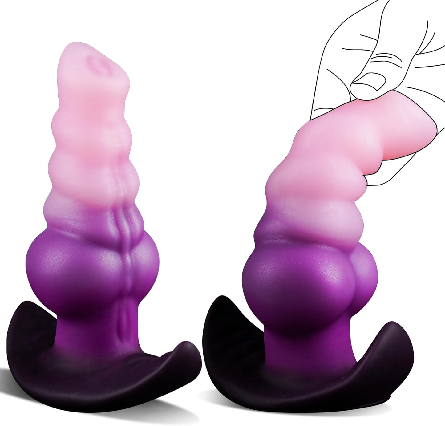 Animal-shaped vibrating anal plug adult massage anal toy