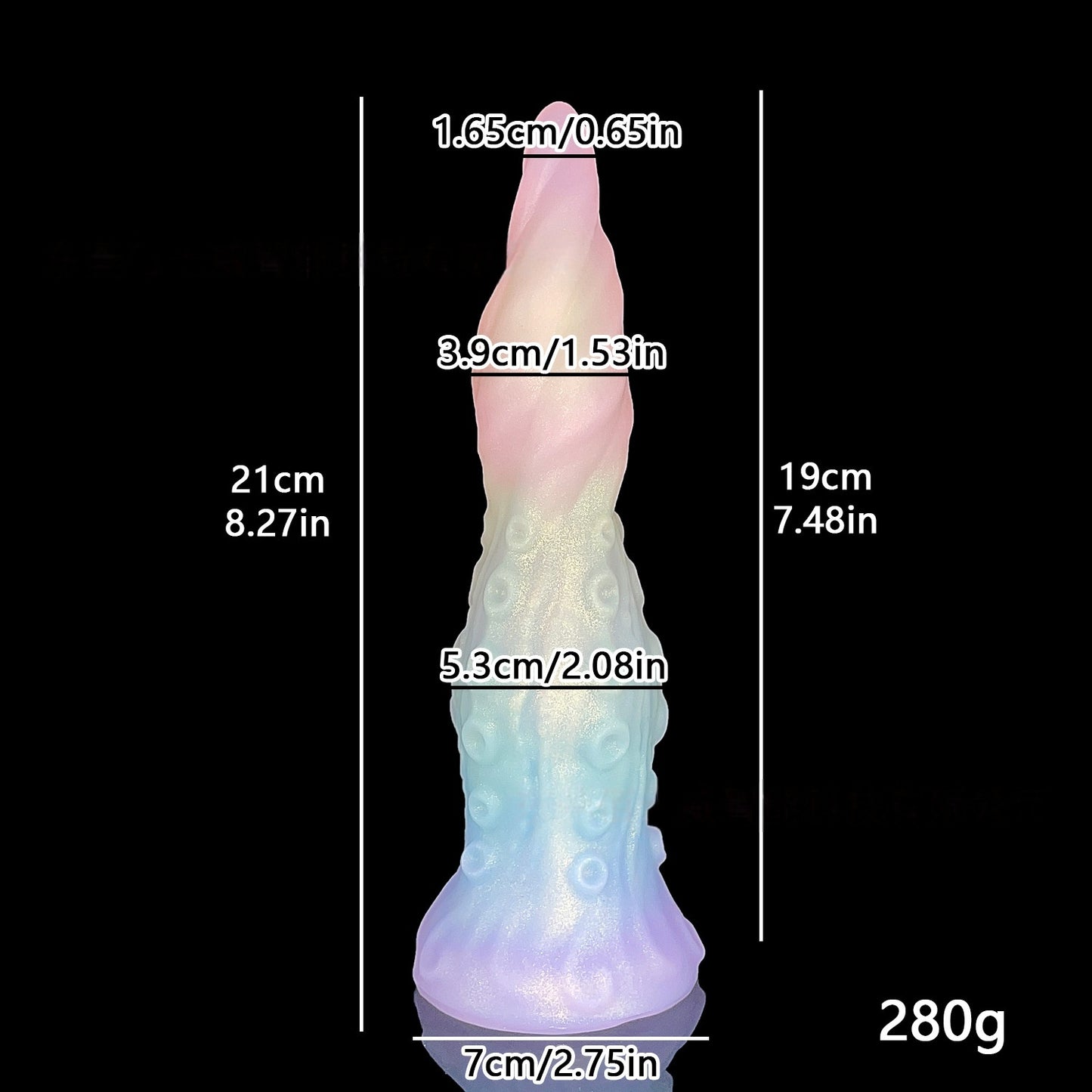 Odd-shaped silicone anal tentacles masturbation dildo