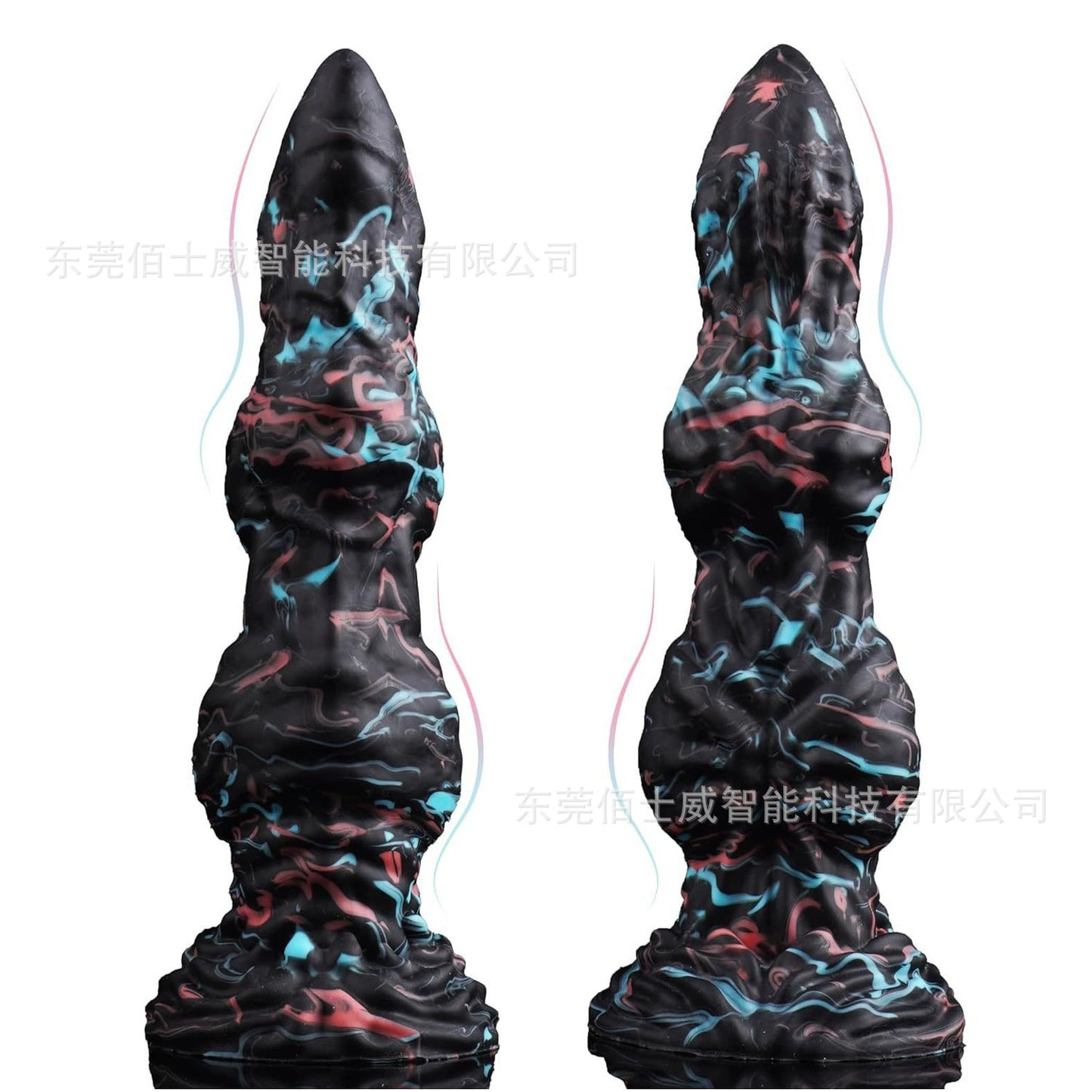 Alien double-egg silicone dildo