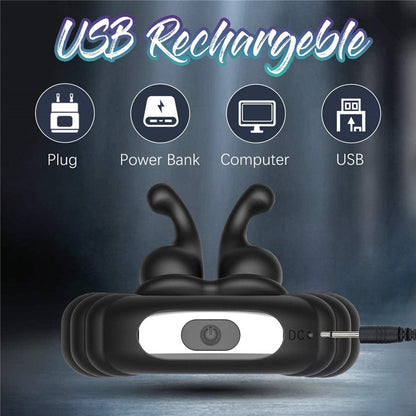 Men's snail vibrating lock sperm ring