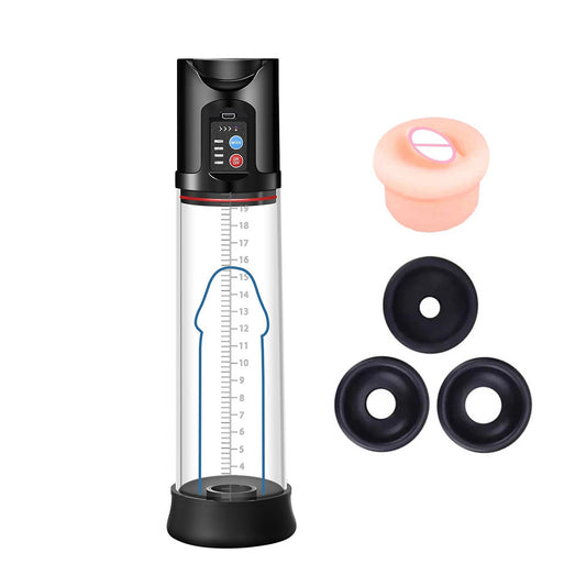 Electric trainer with multi-frequency speed adjustment to enlarge the suction masturbator