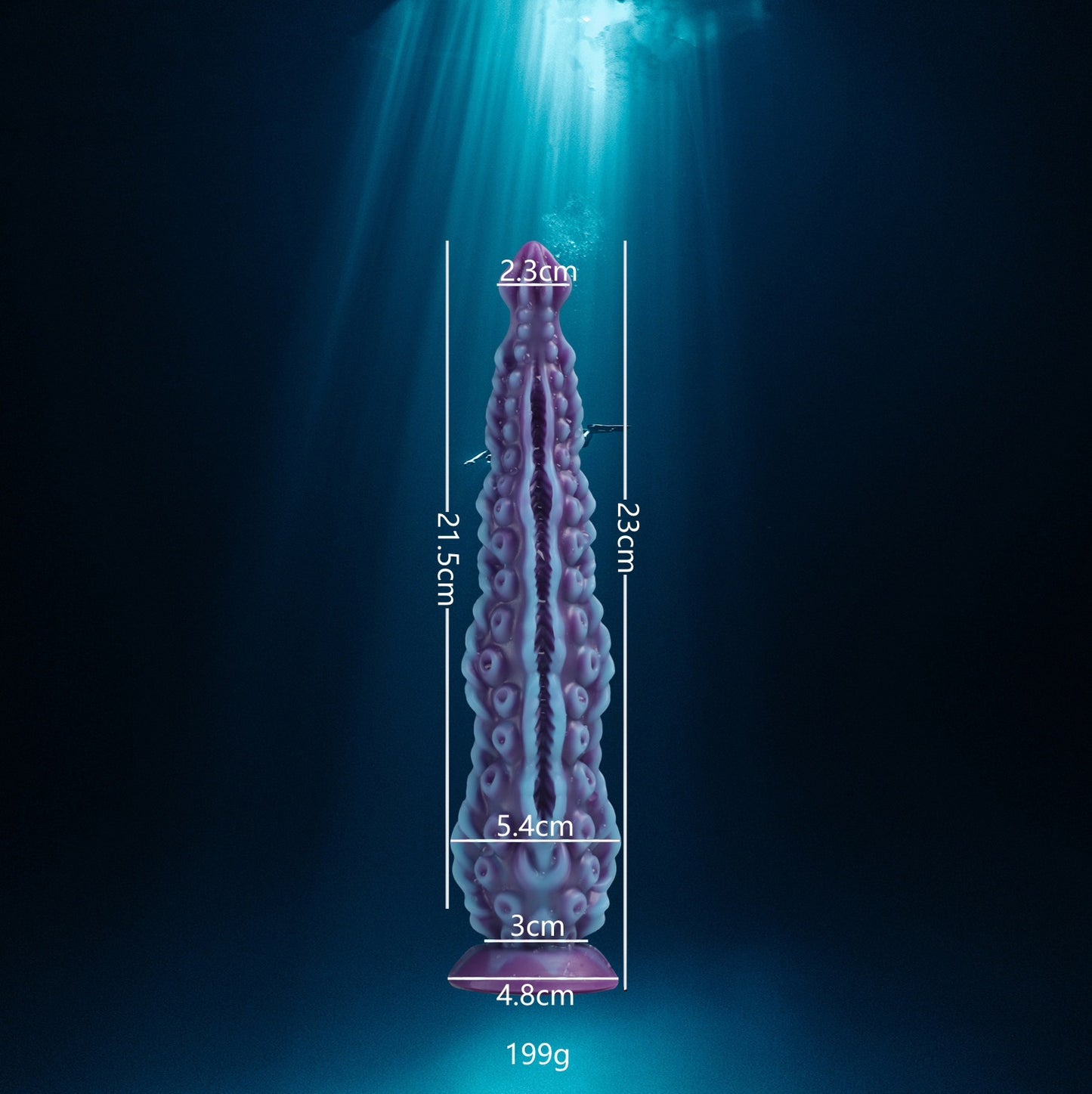 Liquid silicone mixed color octopus tentacles