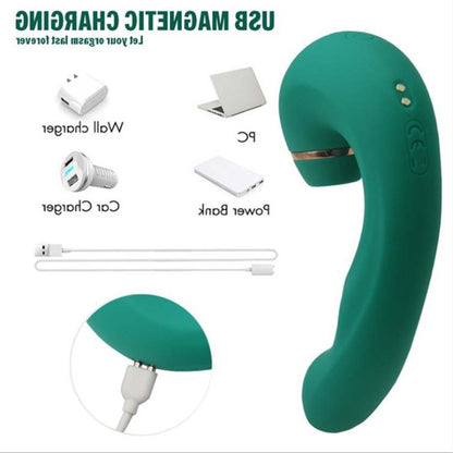 Emerald Sucking Vibrator for Women, Adult Products, Sex Toys, Massagers, and AV Devices