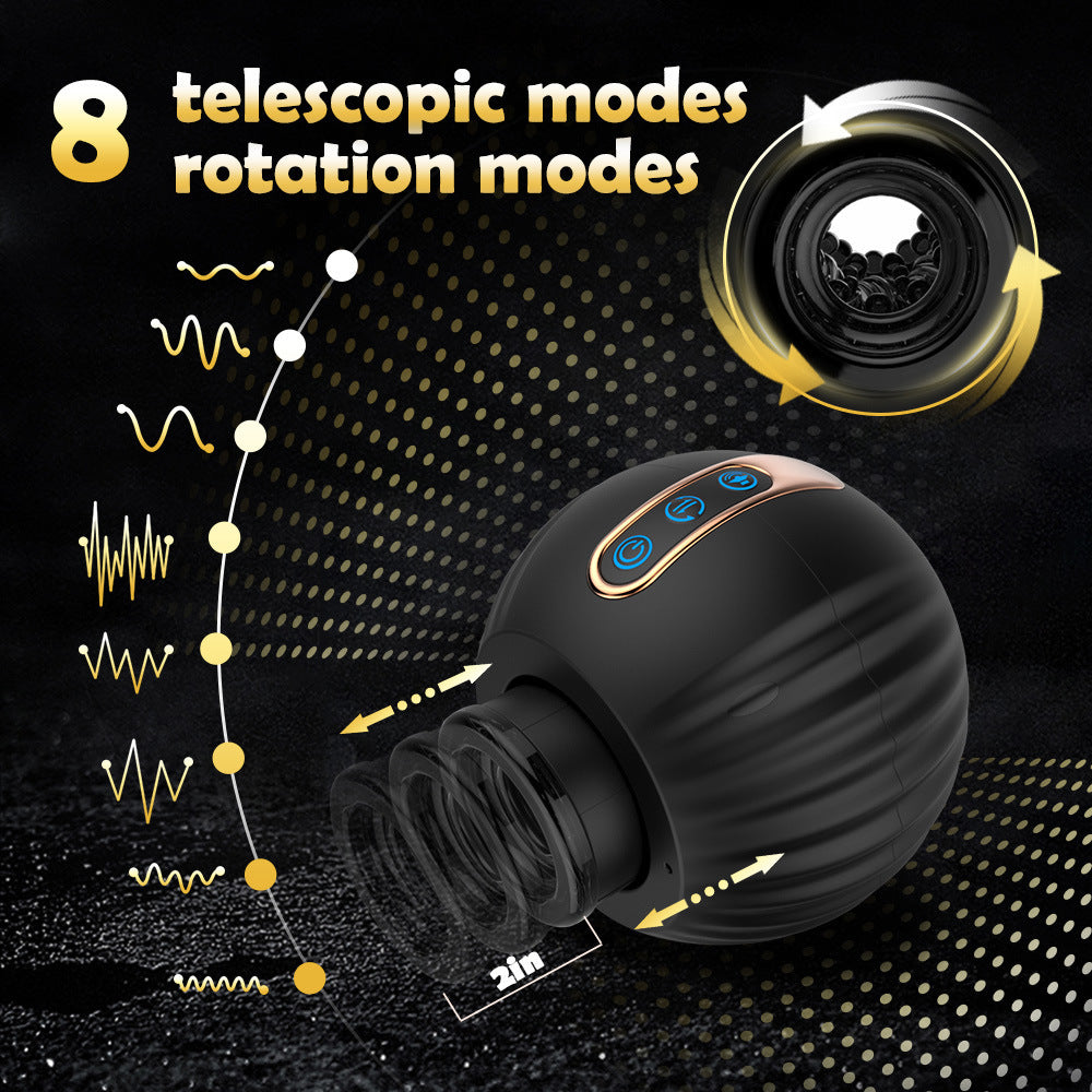 Little Pumpkin Fully Automatic Retractable Rotating Masturbator for Men Penis Exerciser