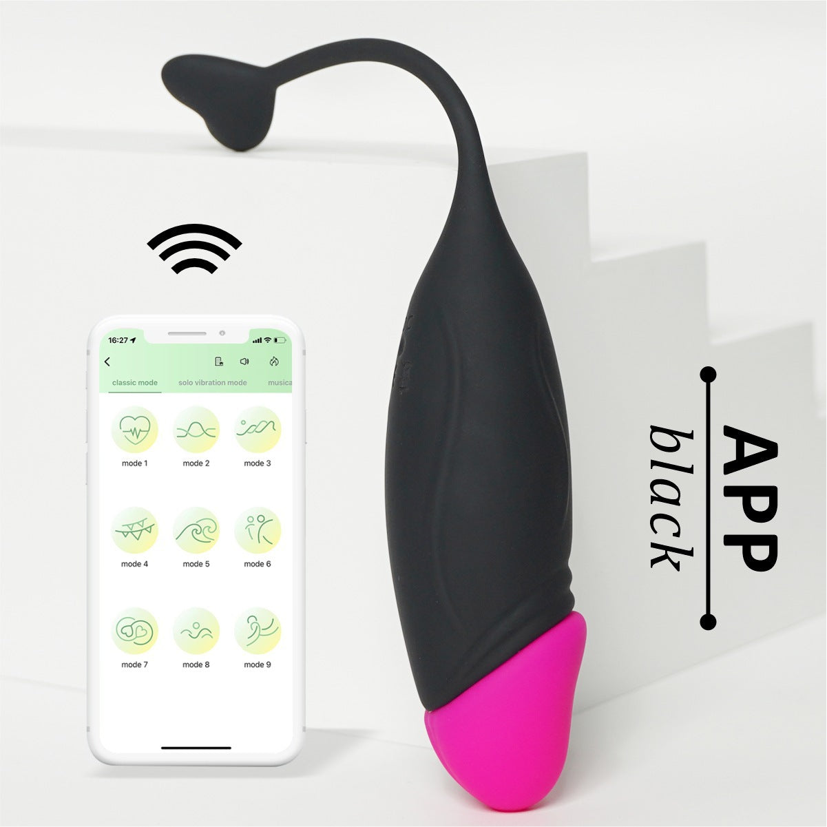 Color matching vibrating egg APP remote control vibration anal plug masturbator