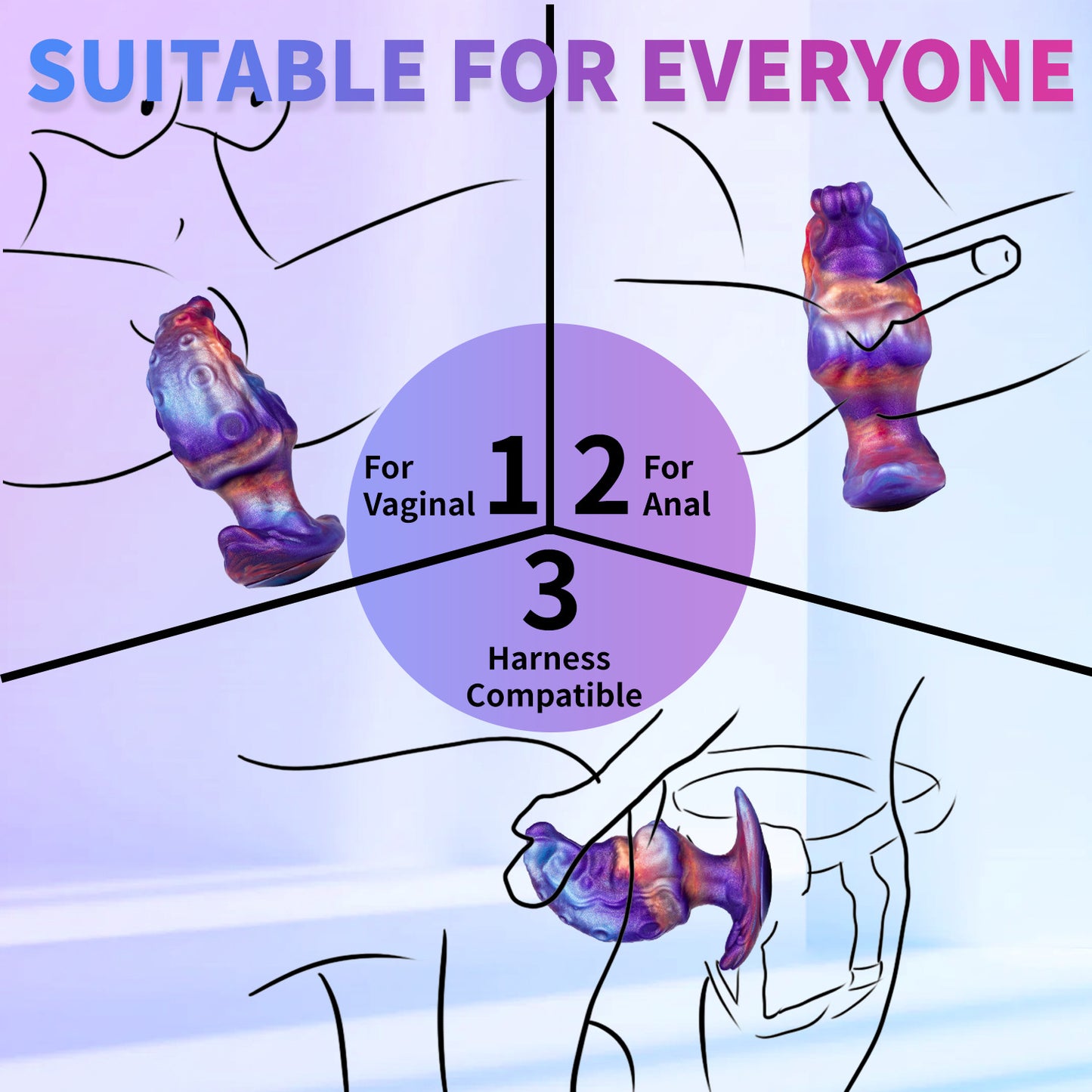 Alien Octopus Anal Plug Rear Vagina Masturbation Dildo