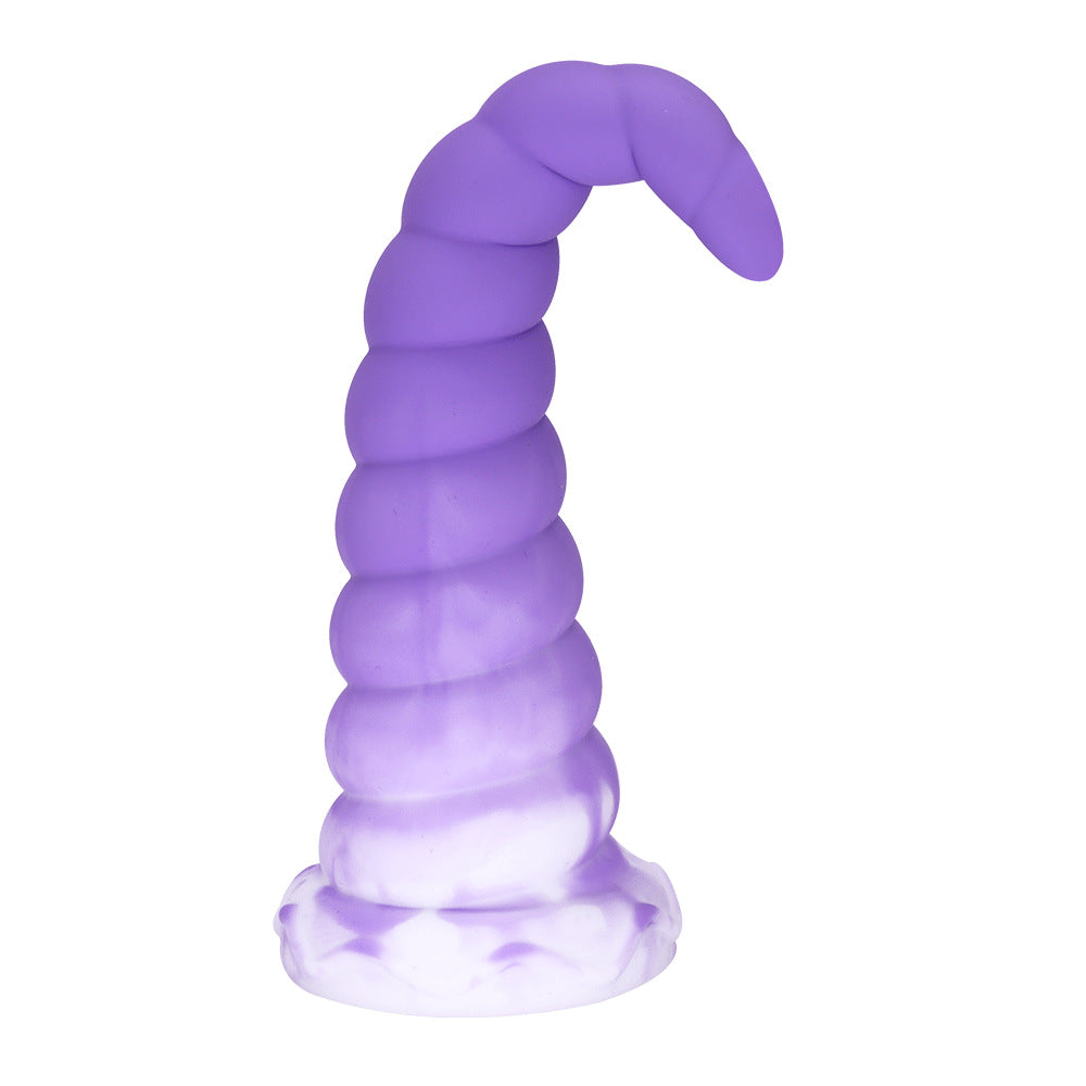 Colorful thread deep into the anus anal plug wish simulation penis big stallion SM sex toy dildo