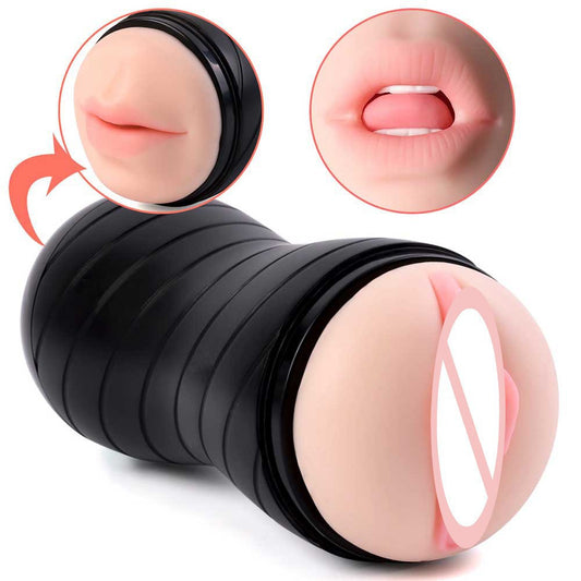 Double hole masturbator male masturbator penis exercise
