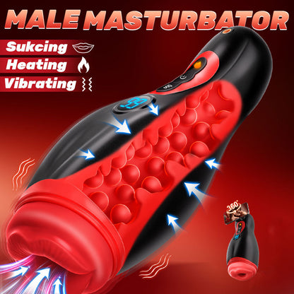 Men's sucking vibration masturbator