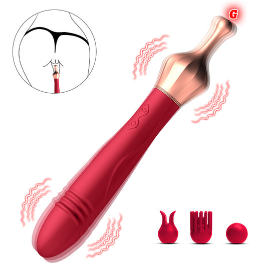 Vibrator female double head teasing masturbation flirting massage stick