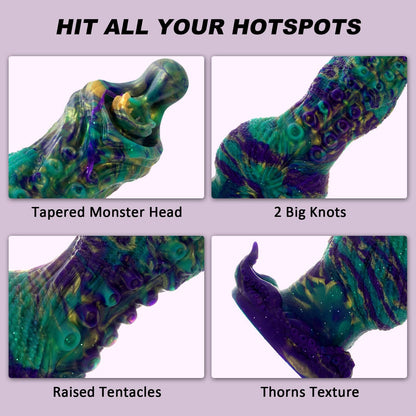 Octopus-shaped sucker anal plug dildo