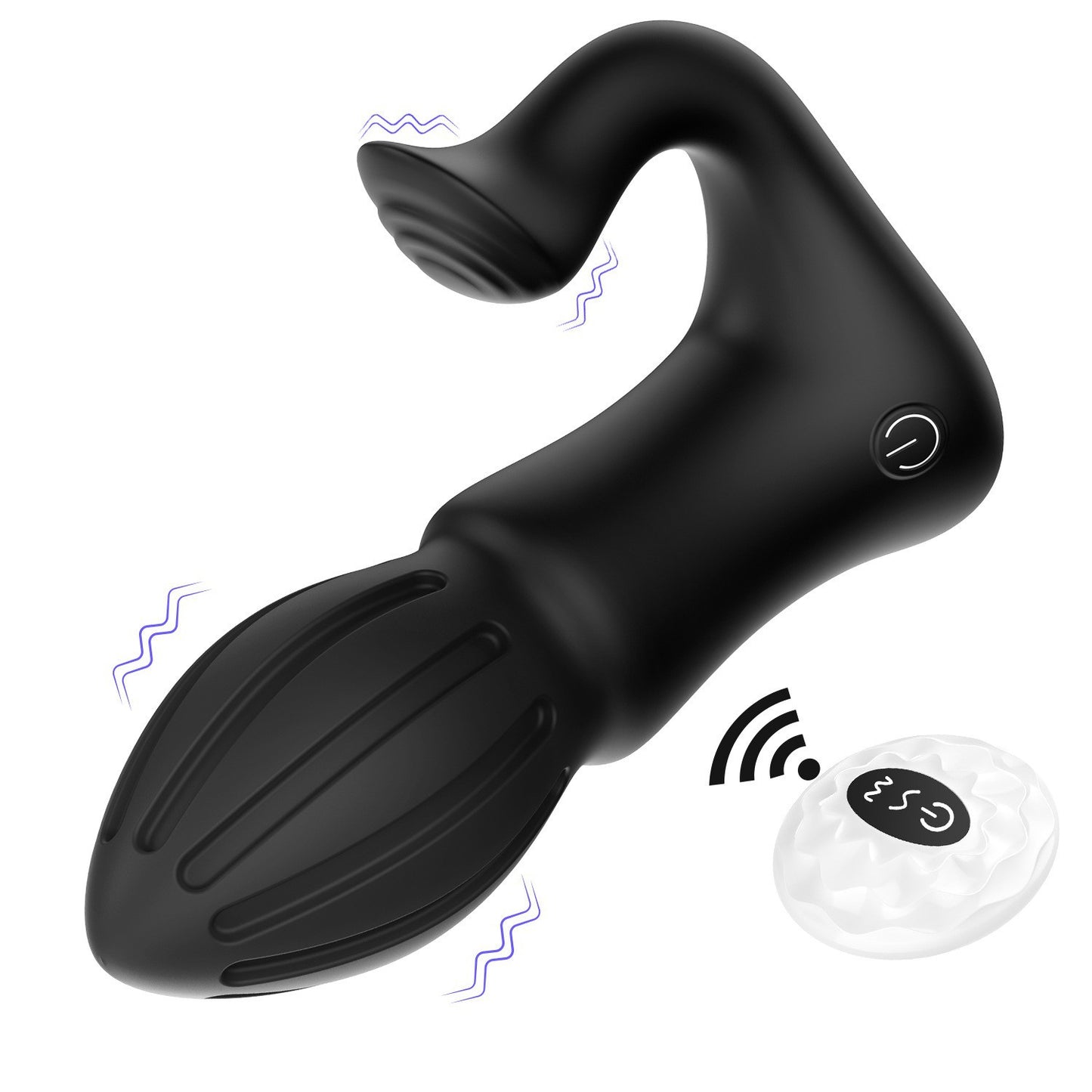 Rocket-style anal vibrator wireless remote control male anal plug