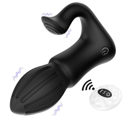 Rocket-style anal vibrator wireless remote control male anal plug