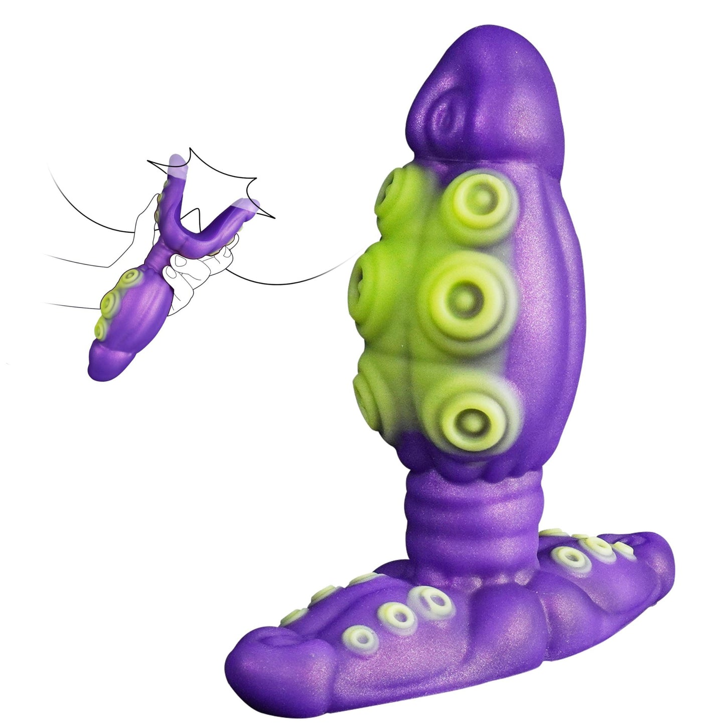 Octopus Alien SM Sex Pleasure Anal Plug Dial Penis