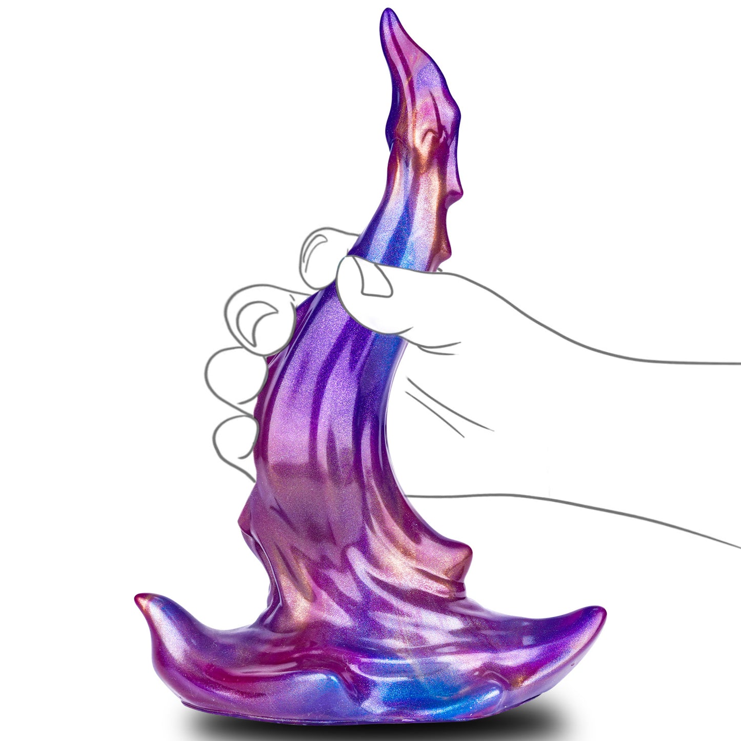 Odd-shaped anal plug, seahorse silicone masturbator, dildo