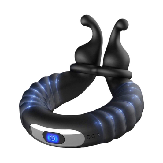 Snail Vibrating Penis Lock Ring Male Masturbator