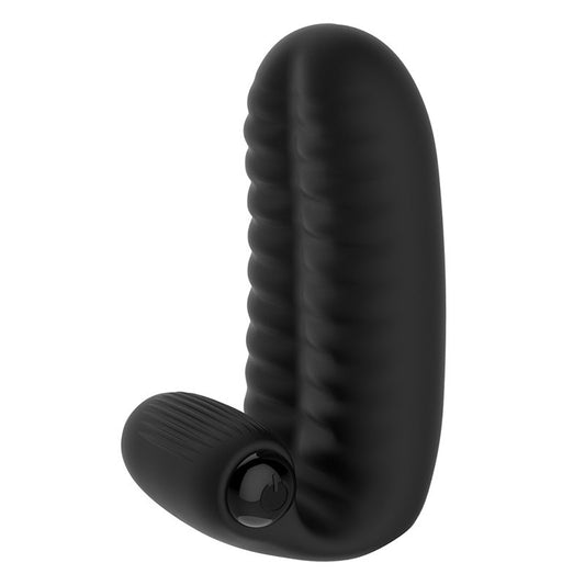 10-frequency rechargeable wearable vibrating sex finger sleeve