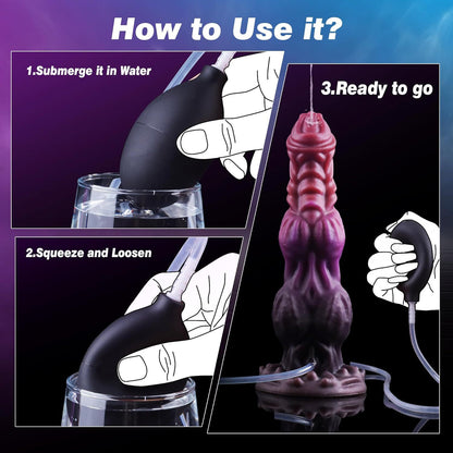 Special-shaped silicone dildo masturbator