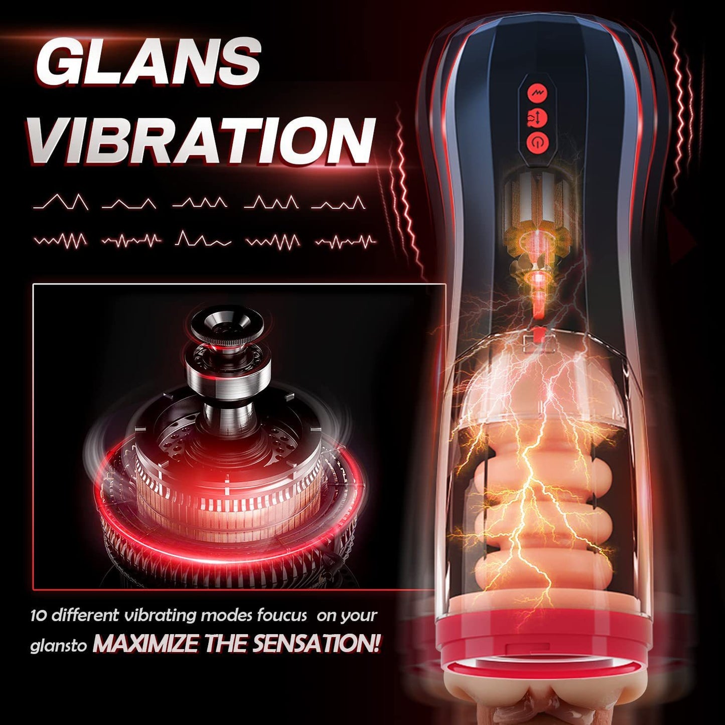 Men’s fully automatic masturbation cup exerciser, smart training cup for adults Sex toys