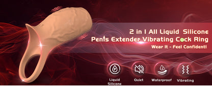 Vibrating single-ring penile sleeve
