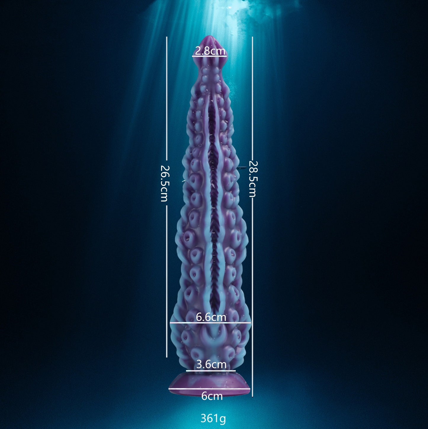 Liquid silicone mixed color octopus tentacles