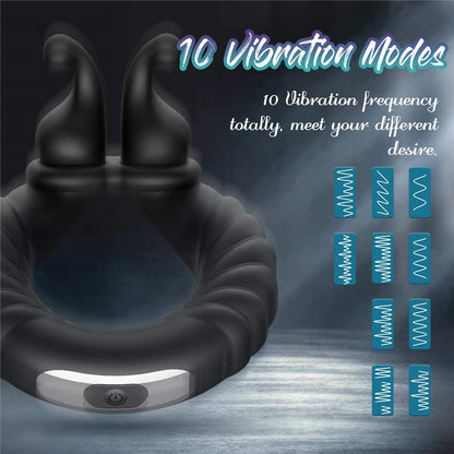 Men's snail vibrating lock sperm ring