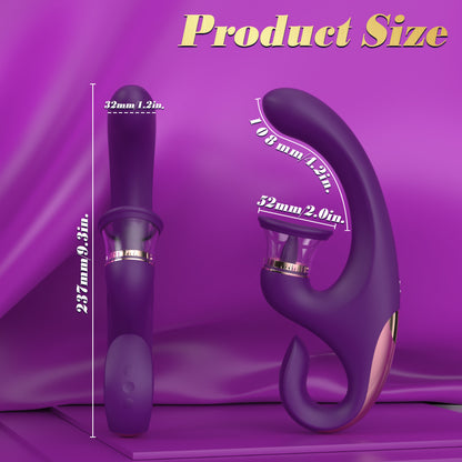 U-shaped Cute FOX clitoral G-spot vibrator soft silicone