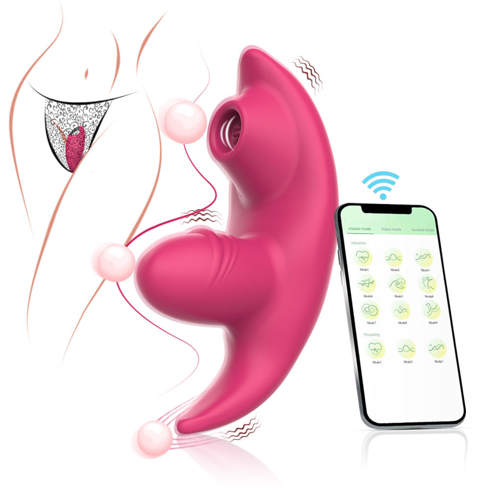 Tongue licking brush vibration wearable vibrator female masturbator