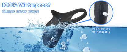 Vibrating single-ring penile sleeve