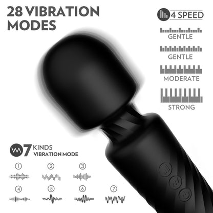 Multi-frequency AV stick female masturbator G-spot vibrator