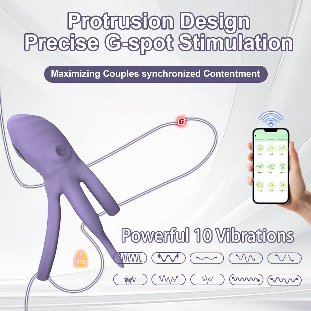 Men’s Delay Ring Wireless Vibrator with APP Control