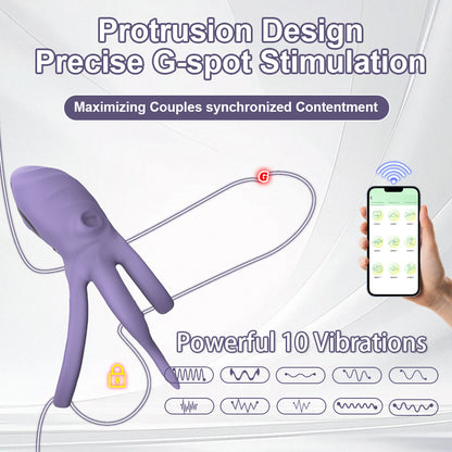 Men’s Delay Ring Wireless Vibrator with APP Control