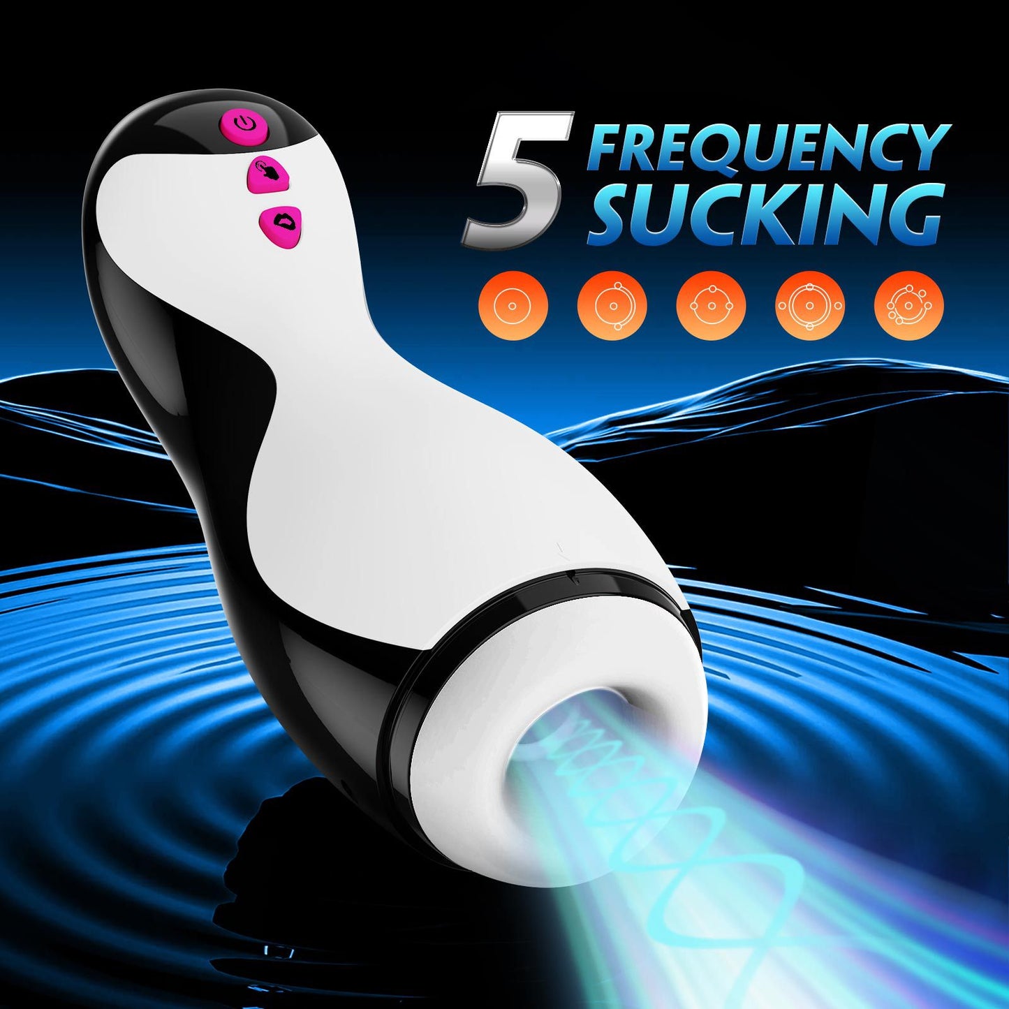 Bowling ball deep throat intelligent vibration vacuum suction sound masturbator