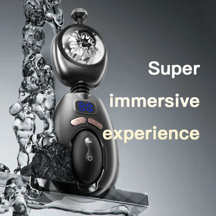 Men's belt electric masturbation cup