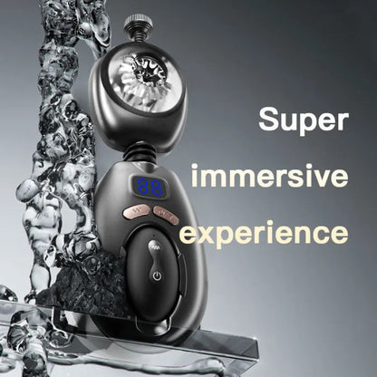 Men's belt electric masturbation cup