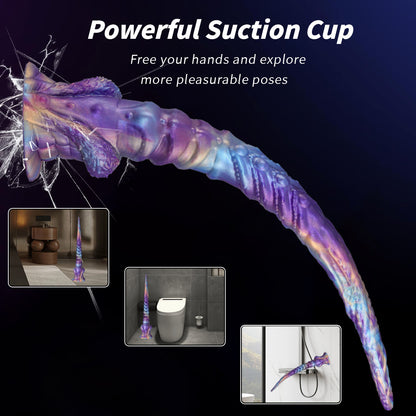 Extra Long, Irregularly Shaped, Silicone Anal Dildo