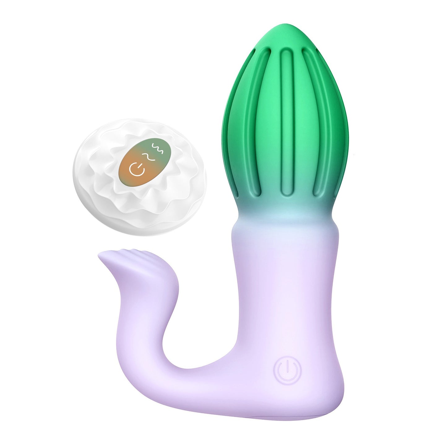 Rocket-style anal vibrator wireless remote control male anal plug