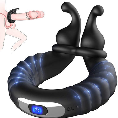 Men's snail vibrating lock sperm ring