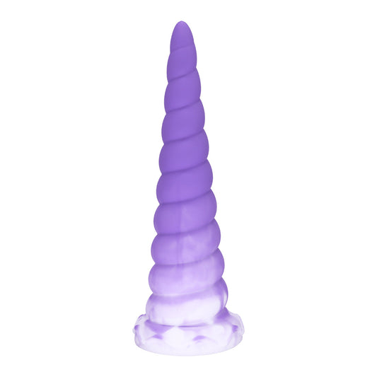 Colorful threaded anal plug simulation dilldo