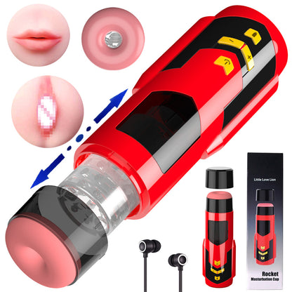 Rocket Fully Automatic Electric Telescopic Rotating Masturbator