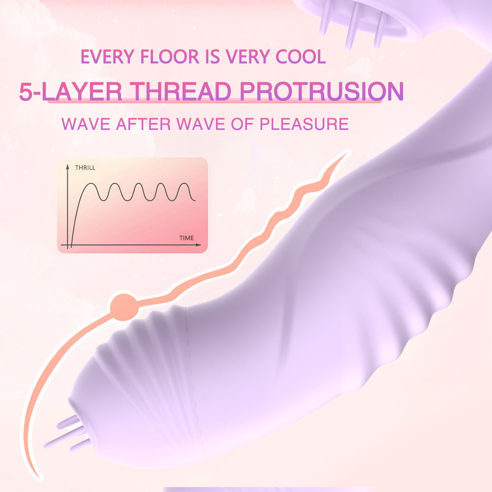 Wearable vibrating egg-licking wireless remote control automatic masturbator