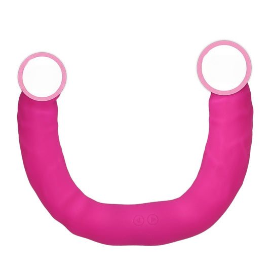 leslesbian pull-up double-headed dragon vibrator simulator