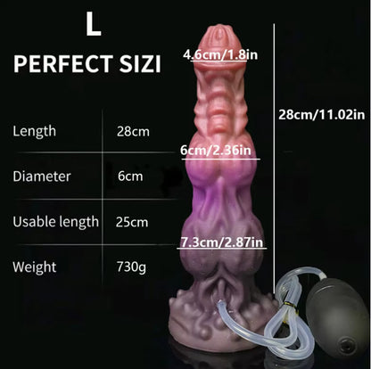Special-shaped silicone dildo masturbator