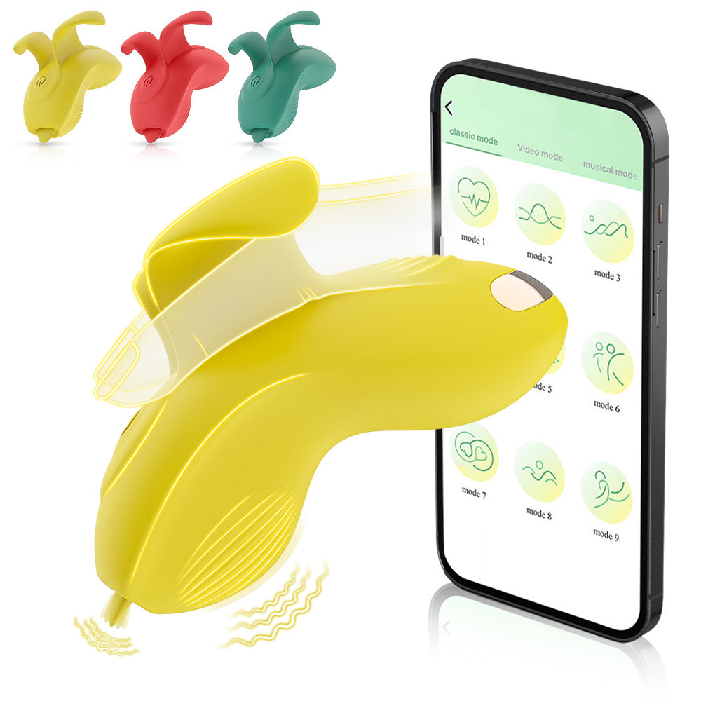 Finger-worn 9-frequency female vibrator