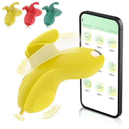 Finger-worn 9-frequency female vibrator