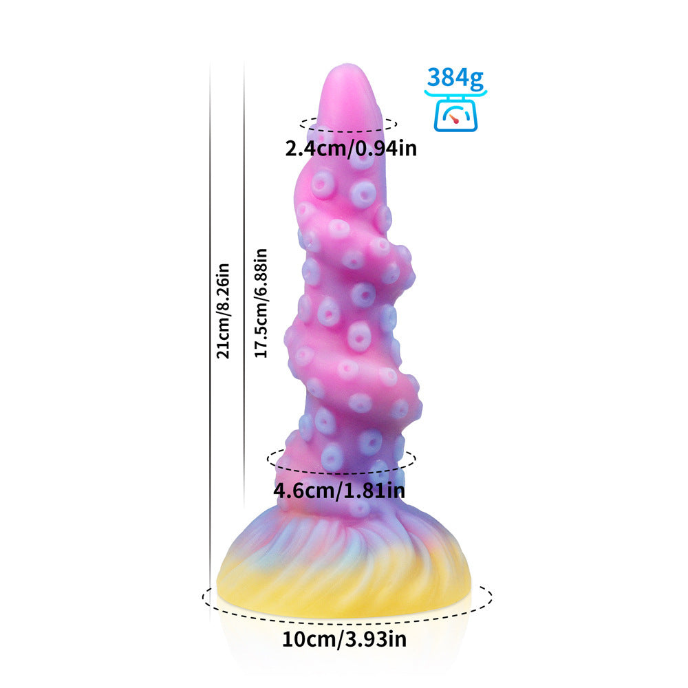 Large, soft, irregularly shaped silicone anal plug